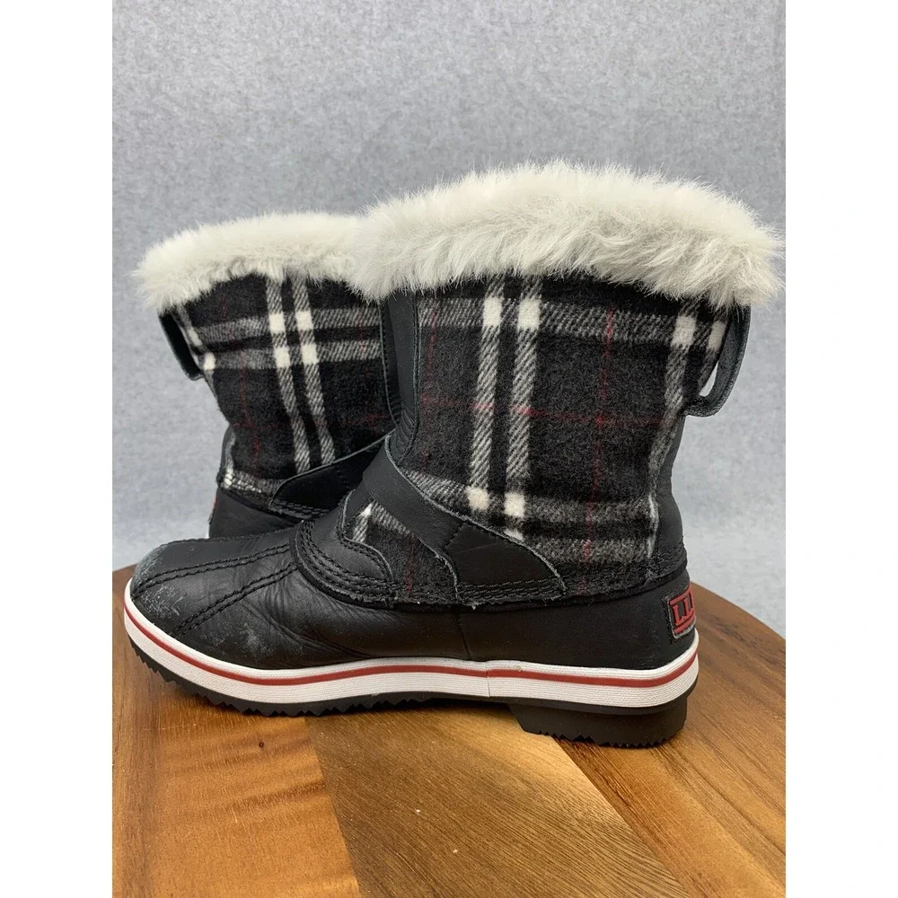 L.L. Bean TEK 2.5 Waterproof Half Calph Insulated Furry Women Boot Sz 7 (501792)